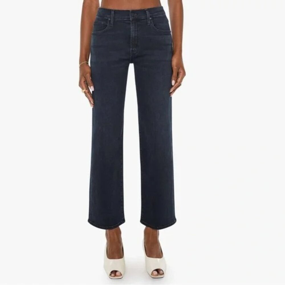 Mother The Mid Rise Rambler Zip Ankle Jeans in Night in Venice Size 26